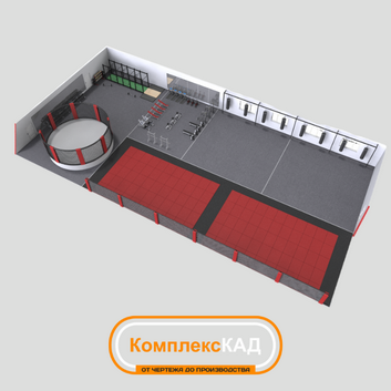 3D-визуализация спортзала